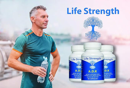 ADK 90 CT Physician Formulated Vitamins A1, D3 & K2 (as MK7) Bone, Heart & Immune System Support Gluten Free, Soy Free, Non-GMO (90 Count Pack of 1)