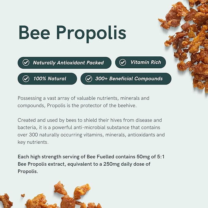 Dr Sosnowski's Bee Fuelled Daily Energy Supplement Daily Mental + Physical Energy Metabolism, Vegetable Capsules, 60ct