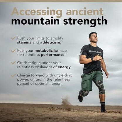 Highest Grade Shilajit with 85+ Trace Minerals (90 Vegan Capsules, 1000mg 10:1 Gold Standard Extract per Serving) with Fulvic Acid for Powerful Energy and Immune Support.