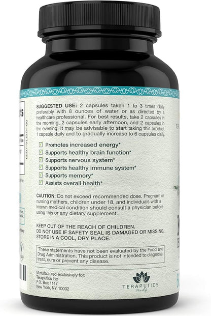 Premium Klamath Lake Blue Green Algae - More Powerful Than Spirulina and Chlorella Supplements | Pure Chlorophyll Rich SuperFood, Sourced from Organic Klamath Lake, 500mg, 60 Vegan Capsules