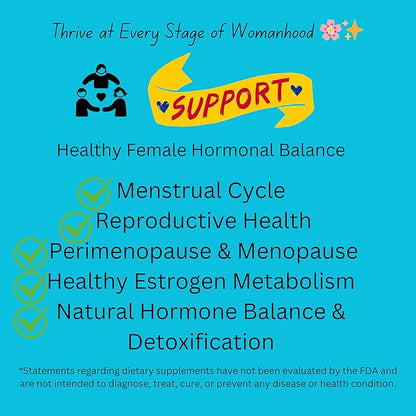 Renew FemmeEase – Hormone Balance Support Supplement for Women | with Black Cohosh, Dong Quai, Chasteberry & Wild Yam | Halal Certified | 60 Vegan Capsules
