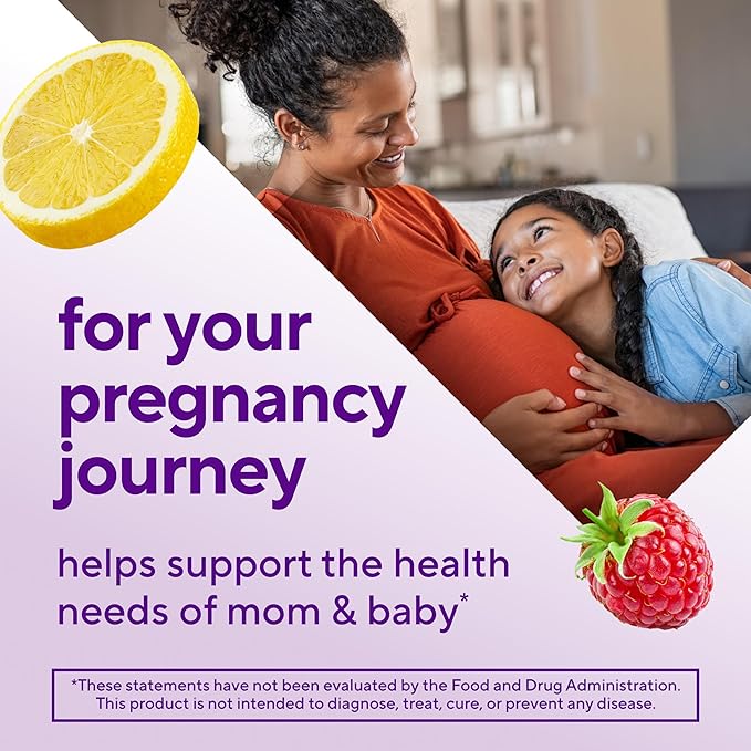 vitafusion PreNatal Gummy Vitamins, Raspberry Lemonade Flavored, Pregnancy Vitamins for Women, With Folate and DHA, America’s Number 1 Gummy Vitamin Brand, 45 Day Supply, 90 Count (Pack of 1)