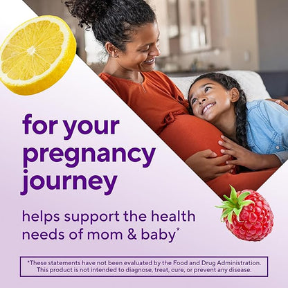 vitafusion PreNatal Gummy Vitamins, Raspberry Lemonade Flavored, Pregnancy Vitamins for Women, With Folate and DHA, America’s Number 1 Gummy Vitamin Brand, 45 Day Supply, 90 Count (Pack of 1)