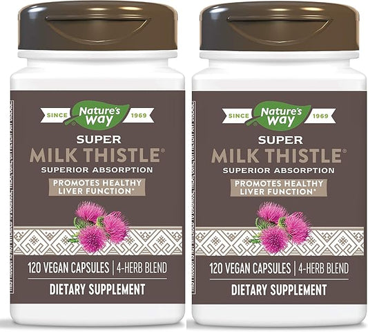Nature's Way Enzymatic Therapy Super Milk Thistle, 2 Piece Pack, 120 Count