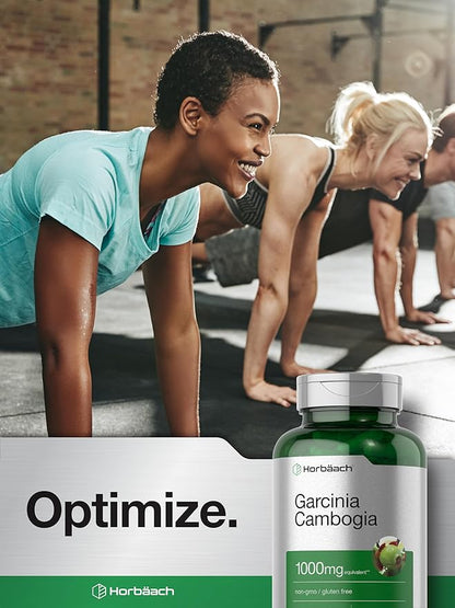 Horbaach Garcinia Cambogia Extract Pills | 1000mg | 250 Capsules | Herbal Extract Supplement | Non-GMO, Gluten Free