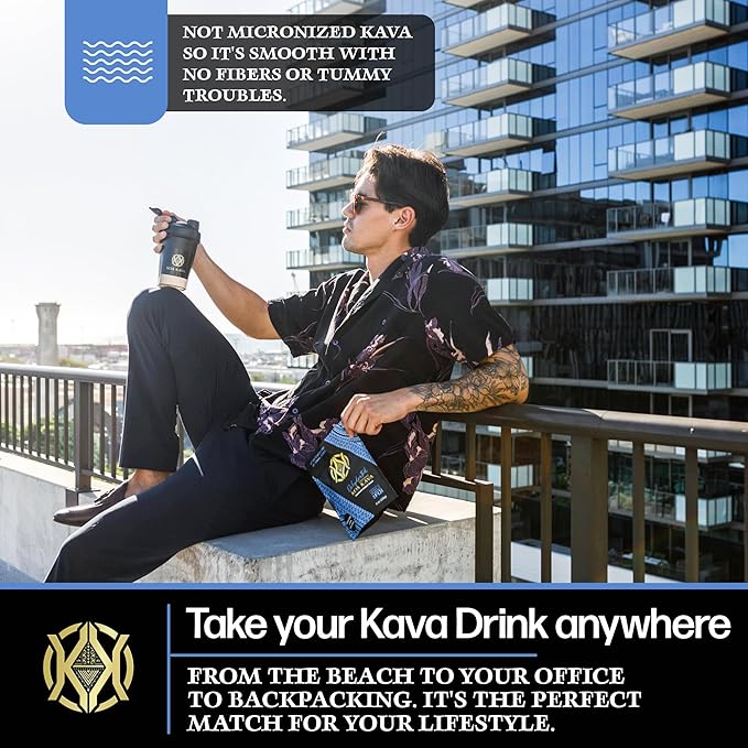 Koa Kava Dehydrated Instant Kava - 100% Dehydrated Instant Green Fijian Kava Root Powder, 8 oz (226g) Bag