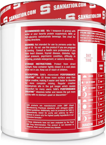 Performance Creatine 300g – Supports Muscle Growth and Athletic Endurance, 60 Servings