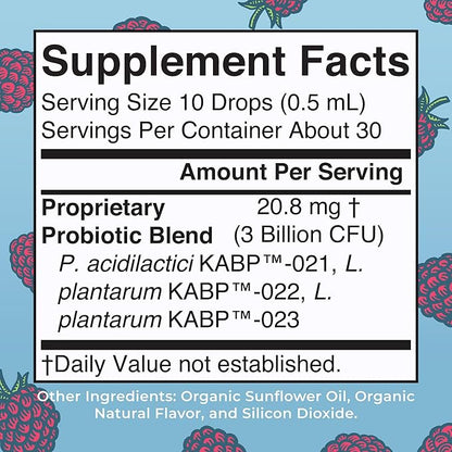 MaryRuth Organics USDA Organic 40 Womens Probiotic Liquid Drops | Probiotics for Digestive Health | Stress-Related GI Issues | Occasional Gas Relief for Adults | Vegan | Dairy Free | 30 Servings