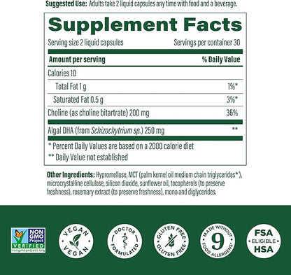 MEGAFOOD Baby & Me 2 DHA & Choline Prenatal, 60 CT