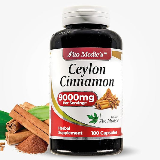 Lab | ceylon cinnamon |9000 mg Equivalent| 180 caps| cinnamon supplements | ceylon cinnamon capsules | cinnamon capsules | cinnamon pills | ceylon cinnamon organic | Ultra high Absorption.