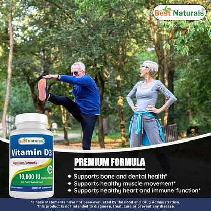 Best Naturals Vitamin B-12 6000 mcg & Vitamin D3 10000 IU