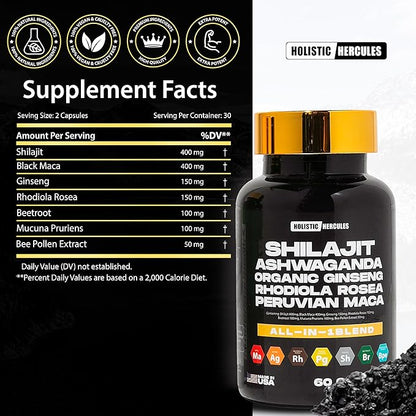 Rhino Horn - Vitality Boost - 8 in 1 Potent Shilajit Blend