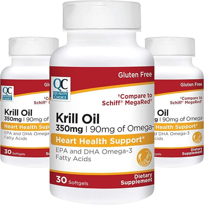 Quality Choice Krill Oil 350 Mg Softgels 30Ct