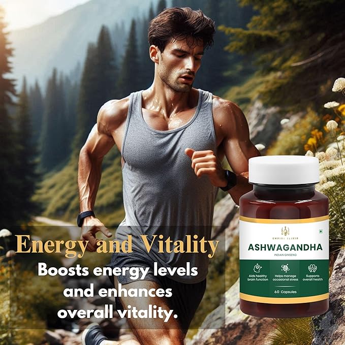 Ashwagandha Capsules for Help in Energy Support, Immune Support, Non-GMO-for Men/Women | 450mg | 60 Capsules