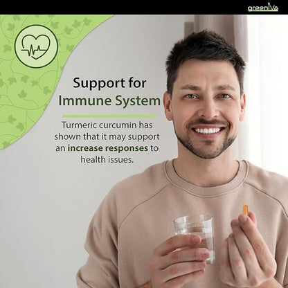 GreenIVe Turmeric Curcumin with BioPerine 90 Capsules with Curcumin 46X Higher Absorption