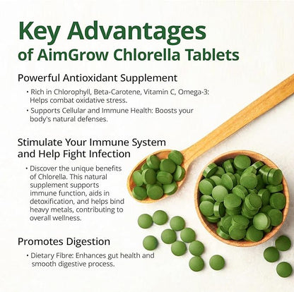 Chlorella Tablets with Broken Cell Wall, Canada, 500mg 300 Counts