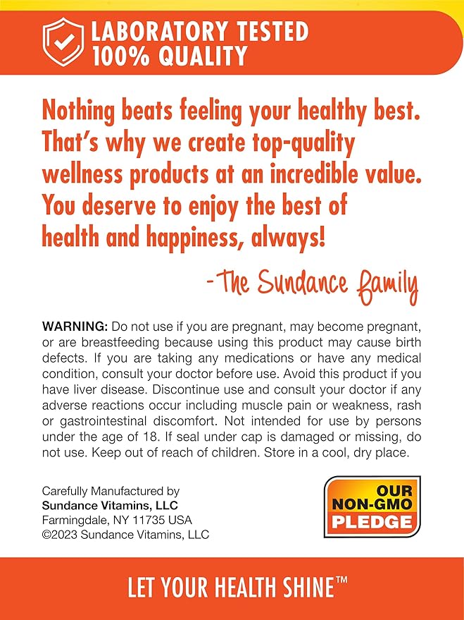 Sundance Red Yeast Rice Capsules | 1200mg | 90 Count | Traditional Herbal Supplement | Non-GMO and Gluten Free Formula