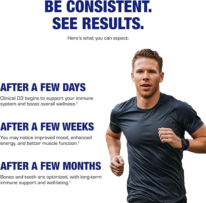 High Strength Vitamin D3 5000 IU - Clinical Formula Vitamin D Supplement for Men and Women for Bone Teeth Muscle Mood and Immune Support - High Absorption Vegetarian Microtabs (60 Day Supply)