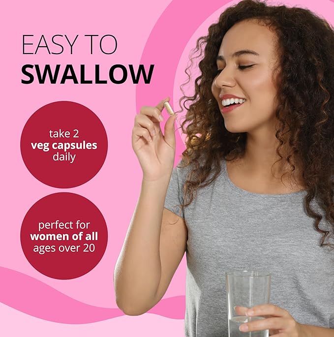 Stellar Labs Low FODMAP Vegan Women's Ultra Multi-Vitamin | Easy to Digest Daily Multivitamin Without Iron | Low Energy Supplement, Female Support | Easy to Swallow Veggie Capsules | 60 Count