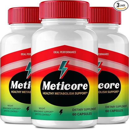 Meticore Keto Capsules, Meticore Advanced Formula Supplement Pills - Maximum Strength, Meti Core Health and Wellness Capsules All Natural Keto Pills, Meti Core Keto Reviews (3 Pack)