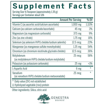 Genestra Brands Scorbatate | Vitamin C Combination to Support Bones, Skin, Muscles, Immunity and Normal Wound Healing | 6 Ounces