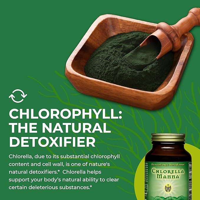 HealthForce SuperFoods Chlorella Manna - Powder - 100 Grams