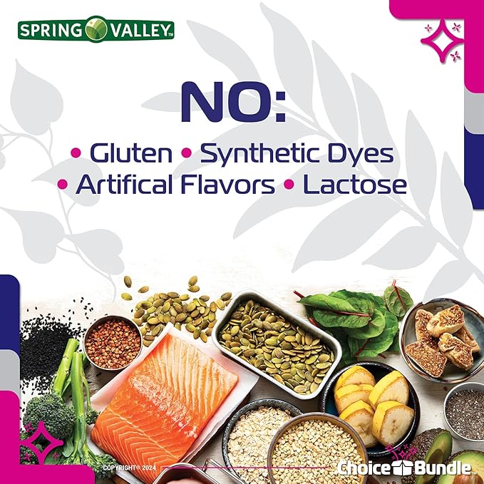 Spring Valley Magnesium Bone & Muscle Health Dietary Supplement Tablets 400 mg 250 Ct 3 pk Choice Bundle (750 Total) + “Vitamin Vitality” Guide & Pill Container (5 Items)!
