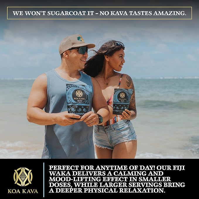 1 Pound Premium Fijian Waka Kava from Koa Kava with a Drawstring Kava Strainer to make Kava Tea