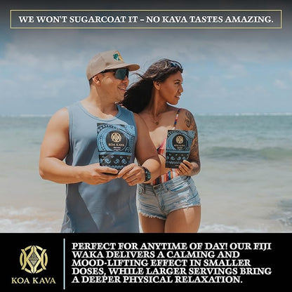 1 Pound Premium Fijian Waka Kava from Koa Kava with a Drawstring Kava Strainer to make Kava Tea