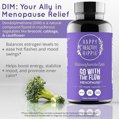 Menopause Supplements for Women – DIM Supplement + Probiotics | Estrogen Metabolism & Hormone Balance Support | Perimenopause Relief | Hot Flashes, Mood Swings & Night Sweats | Dong Quai | 60 Ct