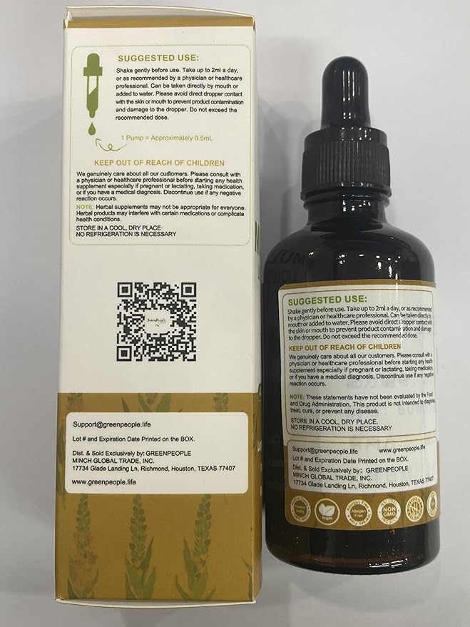 Mullein Leaf Extract Drops - 13-in-1 Botanical Extract Blend with Marshmallow Root for Wellness Support - Mullein Leaf Extract Supplement - Alcohol-Free Tincture, 2 fl oz