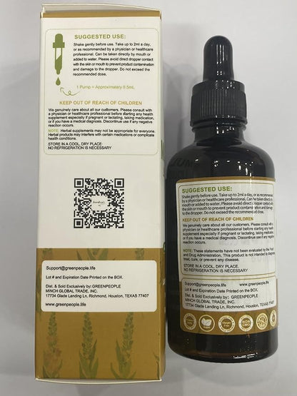 Mullein Leaf Extract Drops - 13-in-1 Botanical Extract Blend with Marshmallow Root for Wellness Support - Mullein Leaf Extract Supplement - Alcohol-Free Tincture, 2 fl oz