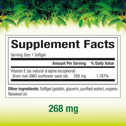 Whole Earth & Sea from Natural Factors, Sunflower Vitamin E, Whole Food Supplement