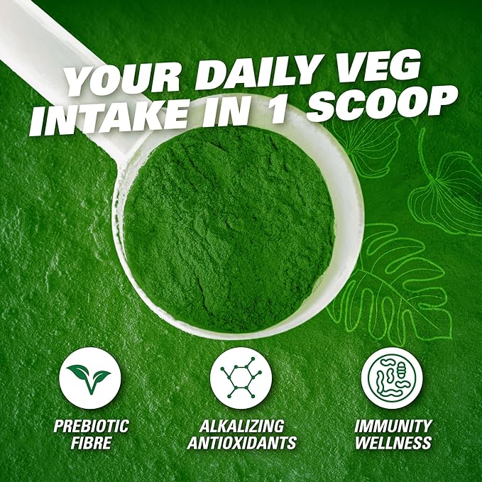 EHP Labs OxyGreens Super Greens Powder - Daily Greens Spirulina, Greens Superfood Powder & Greens Supplements Powder, Supergreens Antioxidants & Immunity Support, 30 Serves (Forest Berries)