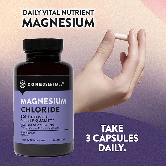 NGL Magnesium Chloride 432 mg- Cloruro de Magnesio - Digestive Health, Bone Health, Relaxation, Hydration - 90 Count 30 Day SUpply