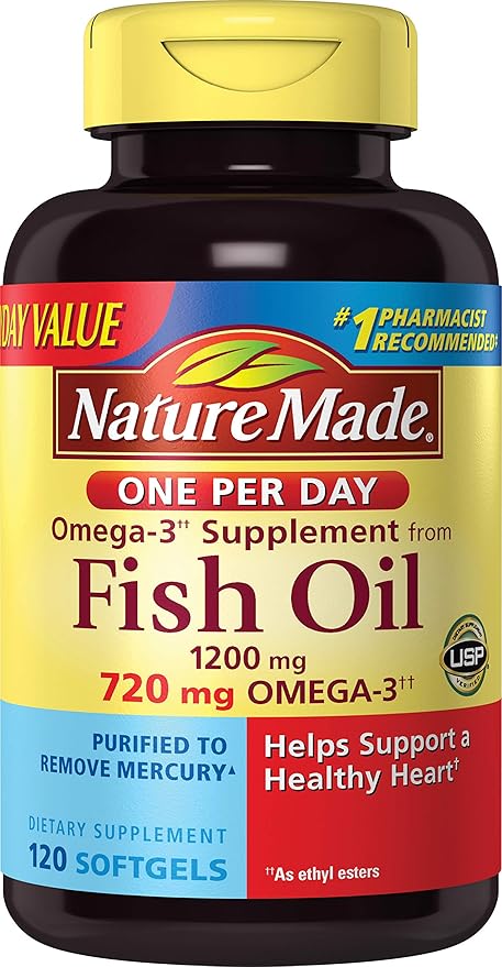 Nature Made (One a Day) Fish Oil, 1200mg 120-Count