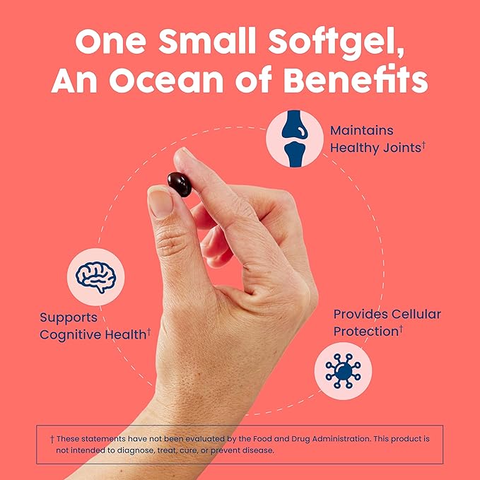 NativePath: Antarctic Krill Oil - Wild-Caught Krill Omega-3 Fatty Acids with EPA and DHA - 30-Day Supply - Supports Your Joint, Heart, Brain and Immunity - Pure Formula, No Fishy Taste