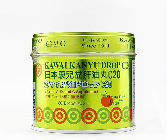 Kawai Kanyu Drops C20 Vitamin A, D and C - E77-solstice-KWC20(orange flavor)