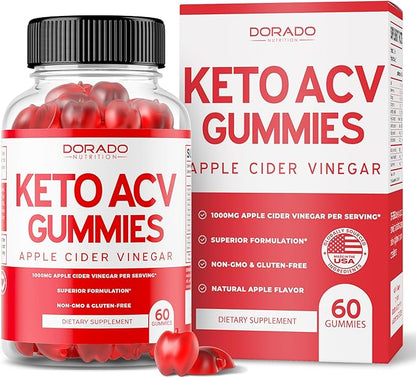 Green Tea Fat Burner (60 Count) - Appetite Suppressant Weight Loss Supplement for Adults and Keto ACV Gummies (60 Count) Advanced Weight Loss Keo ACV - Vegan & USA Made