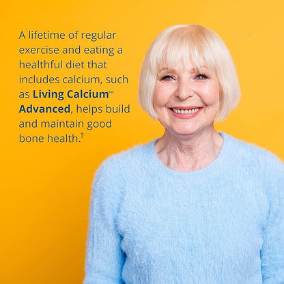 Garden of Life Calcium Supplement - Living Calcium Advanced Formula, D3, K2 and Magnesium for Absorption, 120 Vegetarian Caplets