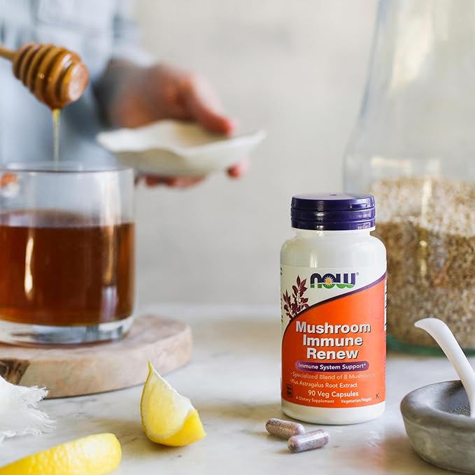 NOW Foods Supplements, Immune Renew™ with Astragalus Root Extract, Immune System Support*, 90 Veg Capsules