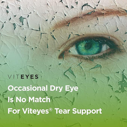 Viteyes Tear Support Eye Soothing Blend, Occasional Dry Eye Supplement, No Eye Drops, Redness Relief, Eye Vitamin, Allergy Support for Itchy Eyes, Omega-3 Fish Oil, 30 Softgels