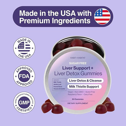 Liver Support Plus with Milk Thistle, Alfalfa Leaf, Vitamins D3 and B12 Advanced Formula