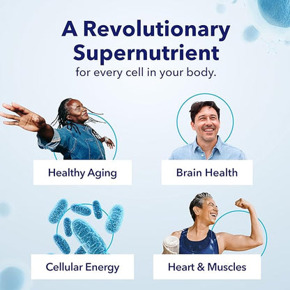 TRU NIAGEN - Patented Nicotinamide Riboside NAD+ Supplement. NR Supports Cellular Energy Metabolism & Repair, Vitality, Healthy Aging of Heart, Brain & Muscle - 60 Servings / 120 Capsules