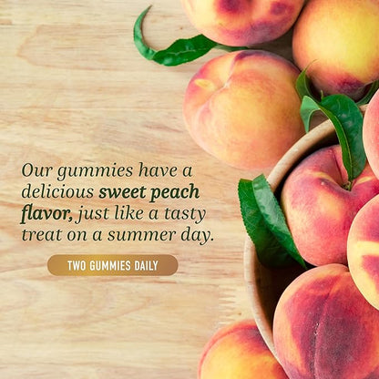 Black Cohosh Gummies for Menopause Relief, Hot Flashes & Night Sweats | 50mg Black Cohosh Root for Women | Gluten-Free, Vegetarian, Non-GMO | Hormone Balance Support | Yummy Peach Flavor | 60 Gummies