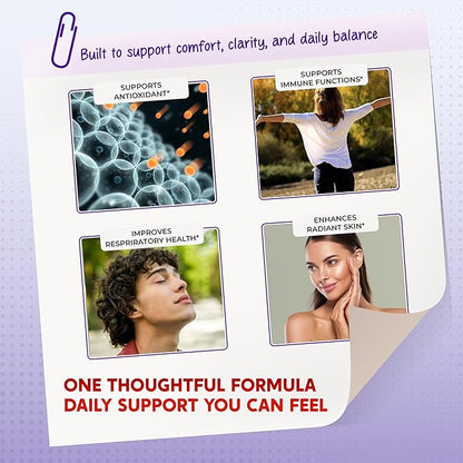 Quercetin Elderberry Turmeric Vitamin C Zinc - Immunity Support - Made in USA