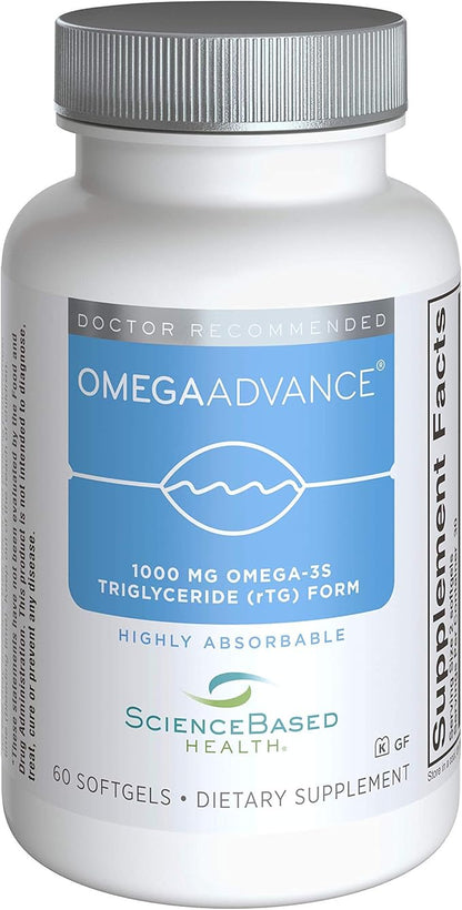 MacularProtect AREDS2 Formula and OmegaAdvance 1,000 mg Omega-3 Fish Oil Supplement