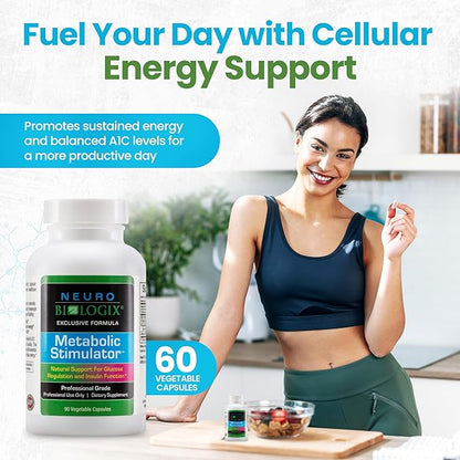 Metabolic Stimulator Metabolism Supplement - Dietary Supplement with D-Chiro Inositol, MyoInositol, Chromium, Phosphatidylserine, & Lithium Orotate for Cellular Energy & Support - 90 Capsules