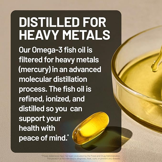 NatureWise Omega 3 Fish Oil - 500 mg per Pill - EPA & DHA - Immune Support, Brain & Heart Health, Optimal Wellness - Gluten and Soy Free, Non-GMO - 60 Softgels[2-Month Supply]