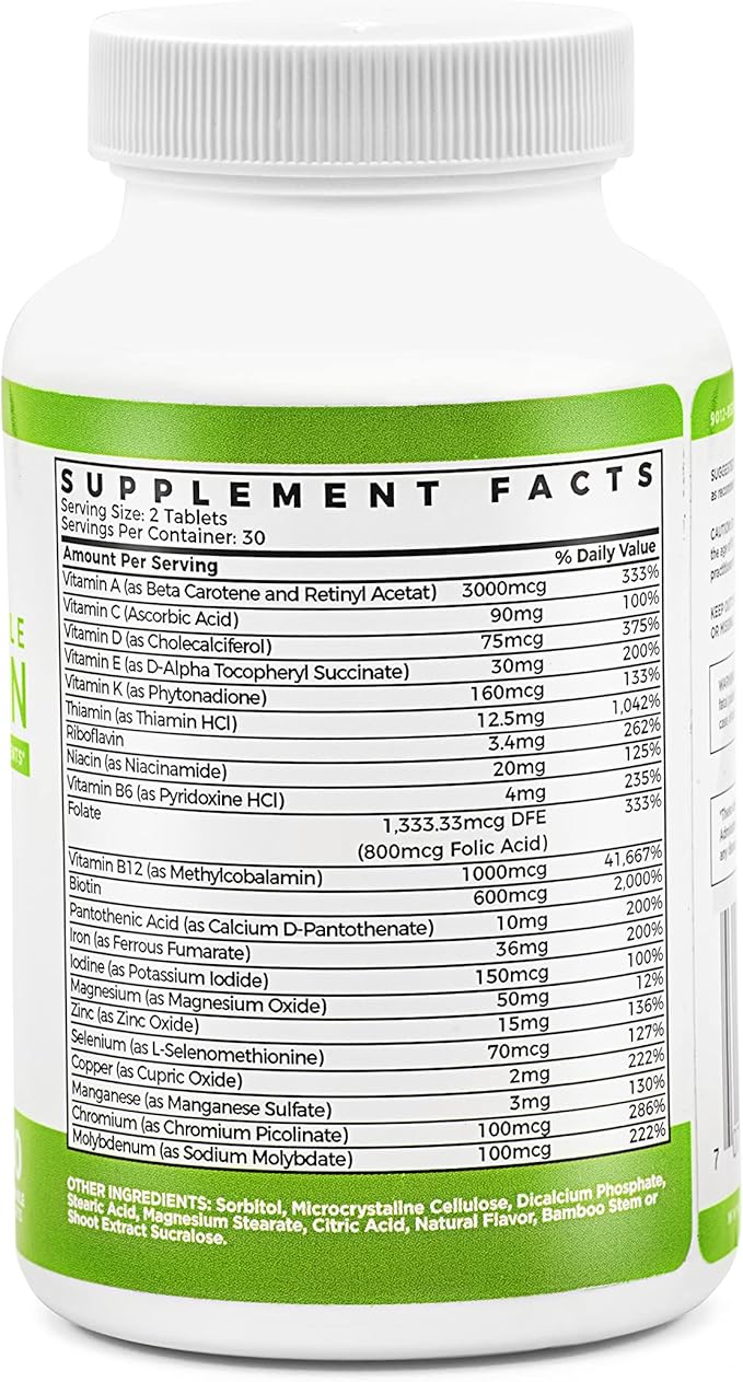 BariSlim Advanced Chewable Bariatric Multivitamin Tablets - Bariatric Vitamin and Supplement for Post Bariatric Surgery Including Gastric Bypass and Gastric Sleeve | Orange (60 Count)